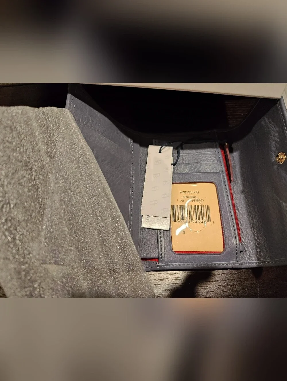 Dooney & Bourke Florentine Flap Wallet - Steel Blue - Picture 4 of 5